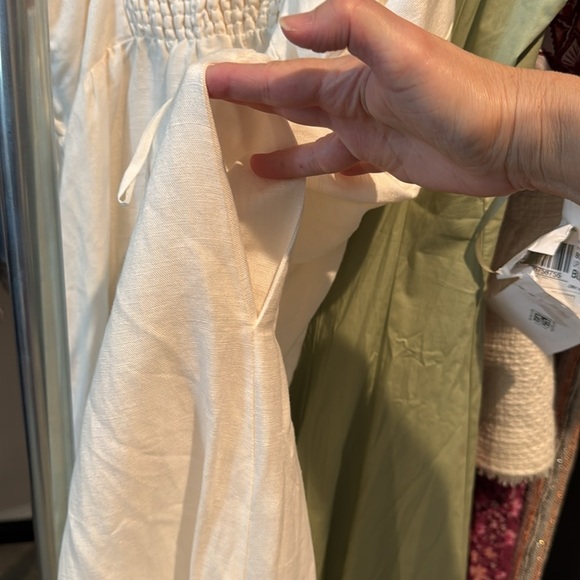 L'AGENCE White Maxi Dress L'Agence Jessamy Empire Waist MIDI Dress - Picture 6 of 8